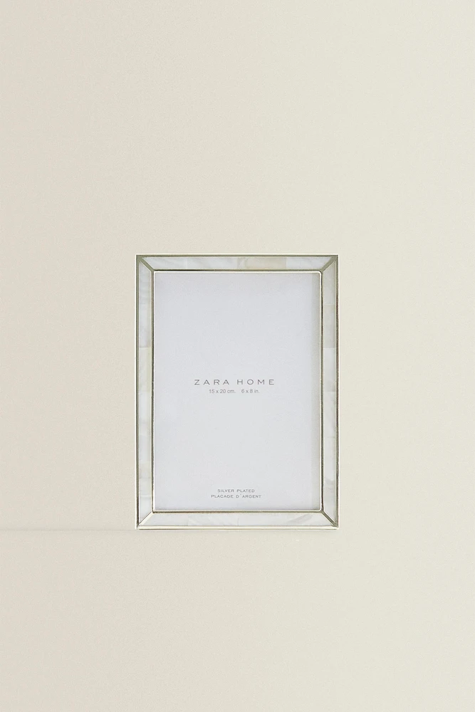 FINE-EDGE MOTHER-OF-PEARL PICTURE FRAME