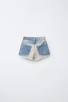 FRAYED DENIM SHORTS