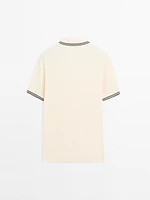 100% cotton knit polo shirt
