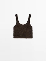 Bouclé knit top with thread detail - Studio