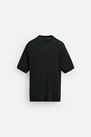 JACQUARD KNIT T-SHIRT