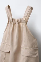 FLOWY PINAFORE DRESS