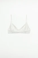 LACE TRIM POINTELLE BRA