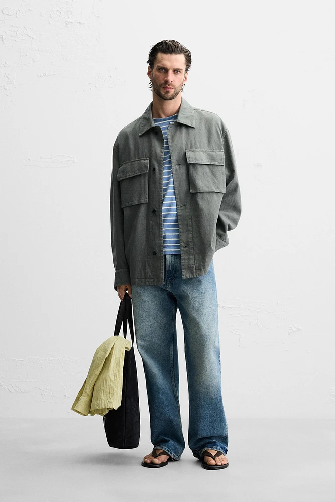 LINEN - COTTON POCKET JACKET