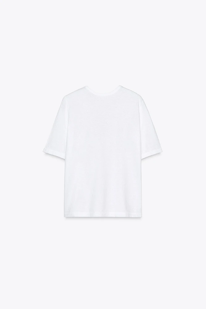 T-SHIRT COL EN V