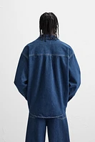 RELAXED FIT DENIM OVERSHIRT