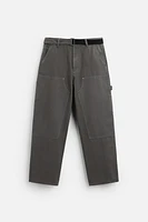 BELTED CARPENTER PANTS