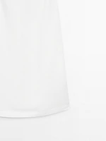 Flowing linen blend mini dress