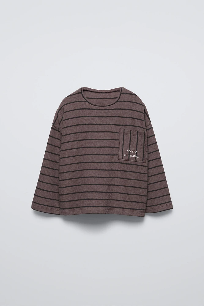 STRIPED HEAVY JERSEY T-SHIRT