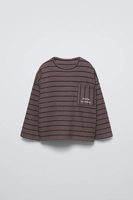 STRIPED HEAVY JERSEY T-SHIRT