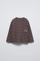 STRIPED HEAVY JERSEY T-SHIRT