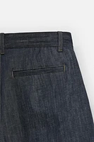 PLEATED WIDE FIT JEANS