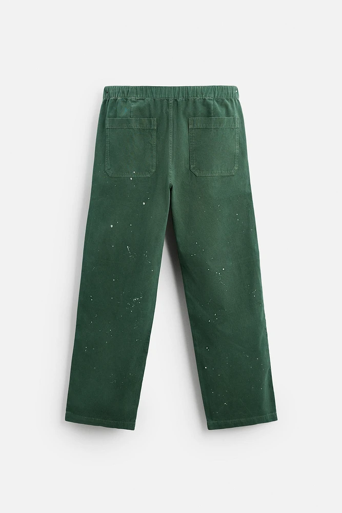 SPLATTER PARACHUTE PANTS