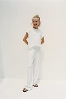PANTALON À TEXTURE CEINTURE