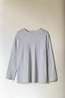 RIBBED COTTON T-SHIRT