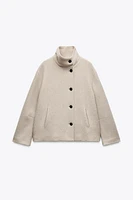 MANTEAU COURT AVEC LAINE COLLECTION ZW