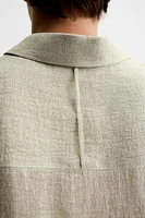 CHEMISE RELAXED FIT MÉLANGE DE LIN