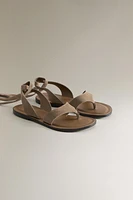 SANDALES CUIR BRIDE CHEVILLE