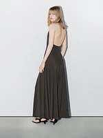 Long flowing halter-neck dress - STUDIO