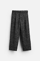 HERRINGBONE WIDE FIT PANTS