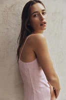 FLORAL POINTELLE DRESS