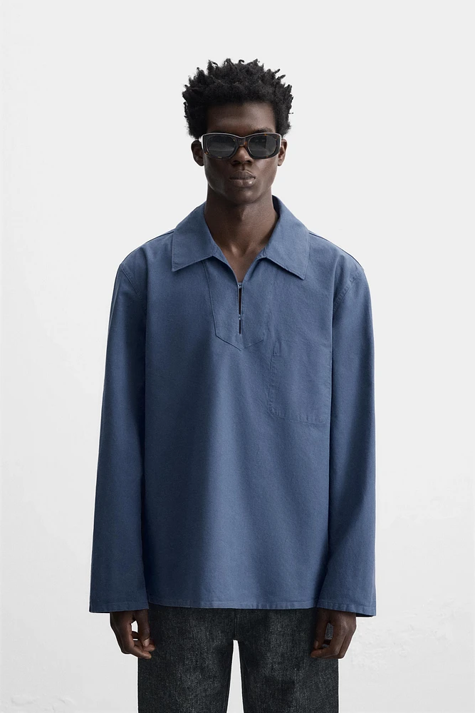 SURCHEMISE SMOCK DÉLAVÉE