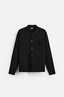 POCKETED COTTON CARDIGAN