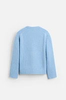 TEXTURED WOOL SWEATER