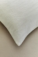 HOUSSE DE COUSSIN LIN EFFET DÉLAVÉ