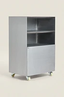 STEEL STORAGE UNIT WITH WHEELS