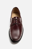 LEATHER BOAT SHOES