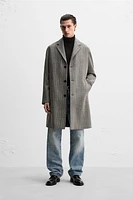 HERRINGBONE WOOL COAT