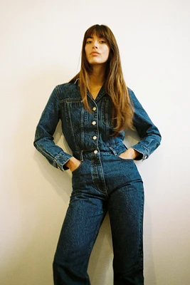 Z1975 LONG DENIM JUMPSUIT