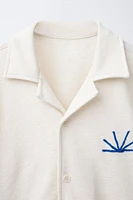 EMBROIDERED TERRY SHIRT