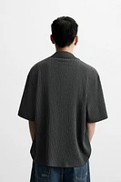 WASHED TEXTURED SHIRT