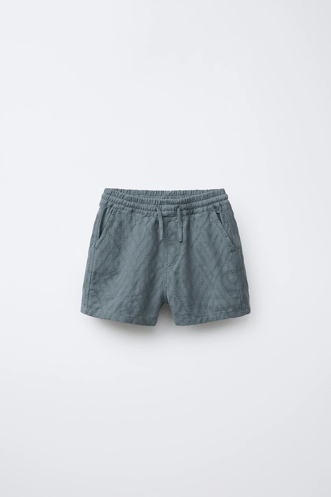 BERMUDA TEXTURÉ JACQUARD