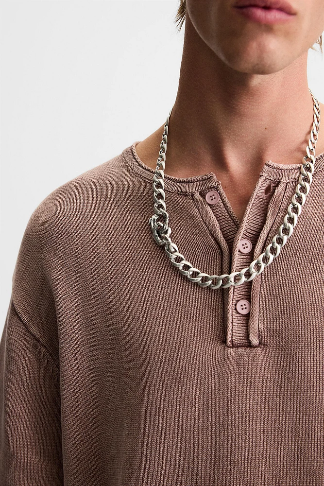 METAL LINK CHAIN NECKLACE