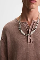 METAL LINK CHAIN NECKLACE