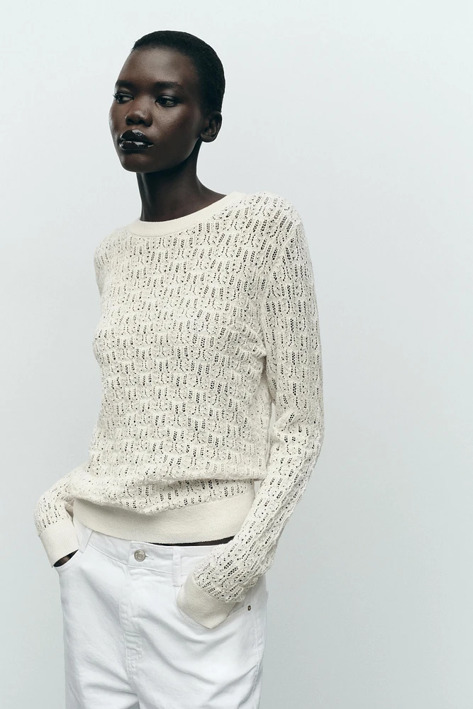 PULL EN MAILLE POINTELLE