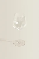 BLOWN CRYSTALLINE WINE GLASS