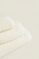 SERVIETTE DE BAIN COTON WAFFLE