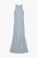 TULLE GODET MIDI DRESS