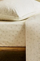 DRAP-HOUSSE ENFANT COTON MINIFLEUR