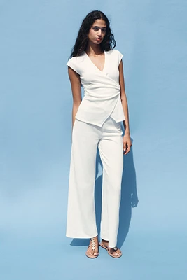 PANTALON LARGE TEXTURÉ