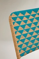 WOVEN FOLDING CHAIR WITH TRIANGLES