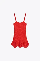 CROCHET PEPLUM DRESS
