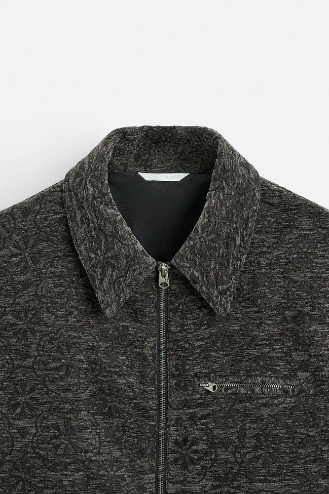 VESTE EN JACQUARD À TEXTURE