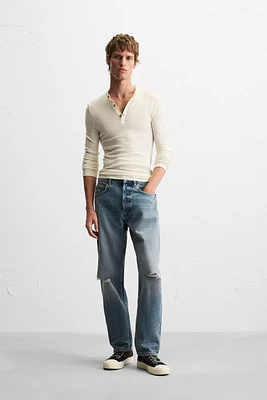 JEAN STRAIGHT FIT REGULAR DÉCHIRÉ