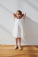 EMBROIDERED OPENWORK DRESS