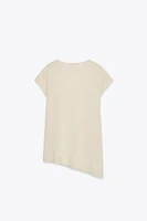ASYMMETRIC HEM KNIT TOP